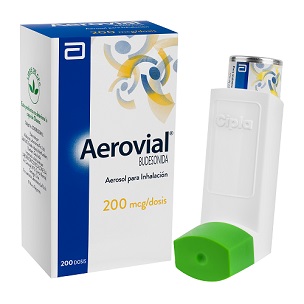 Aerovial® Budesonida 200 mcg cada dosis (200 dosis) CNB