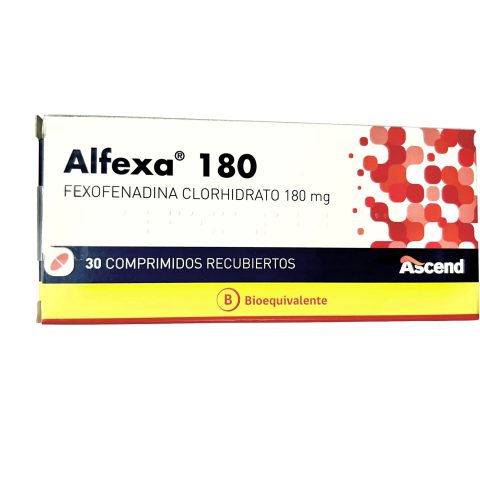 Alfexa® Fexofenadina 180 mg Comprimido - 30 Comprimidos recubiertos