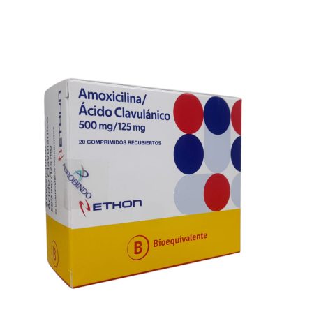 Amoxicilina/Clavulánico 500/125 mg - 20 Comprimidos Recubiertos