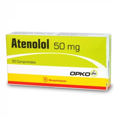 Atenolol 50 mg 20 Comprimidos