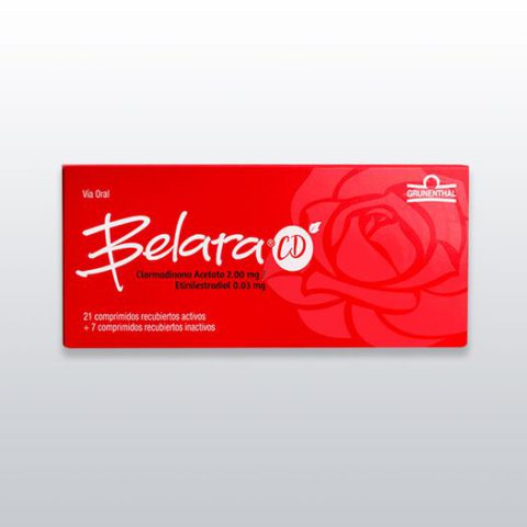 Belara® CD Clormadinona acetato/etinilestradiol  2/0,03 mg - 28 Comprimidos
