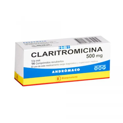 Claritromicina 500 mg - 14 comprimidos recubiertos CNB