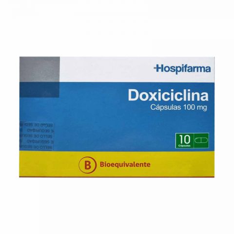 Doxiciclina 100 mg comprimido - 10 Cápsulas.