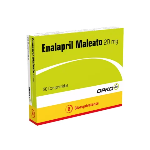 Enalapril (maleato) 20 mg 20 Comprimidos