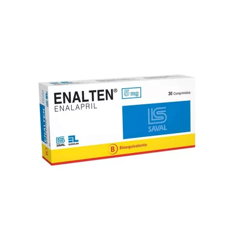 Enalten Enalapril 5mg 30 Comprimidos
