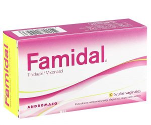 Famidal® Tinidazol/Miconazol 150/100 mg óvulo