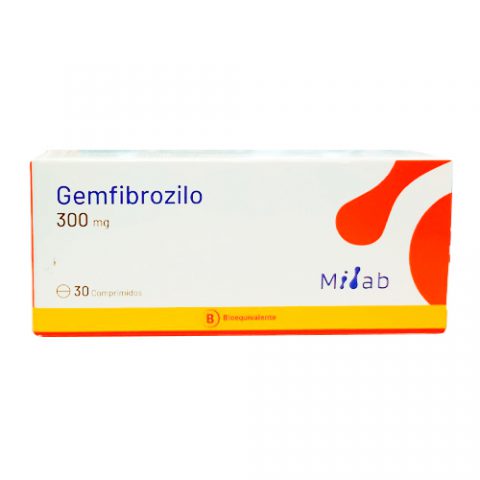 Gemfibrozilo 300 mg 30 Comprimidos