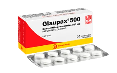 Glaupax® Metformina Clorhidrato 500 mg - 30 Comprimidos Recubiertos