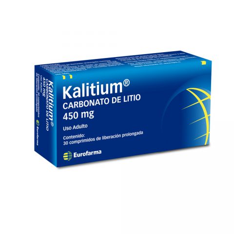 Kalitium® - Carbonato de Litio 450 mg 30 Comprimidos de Liberación Prolongada
