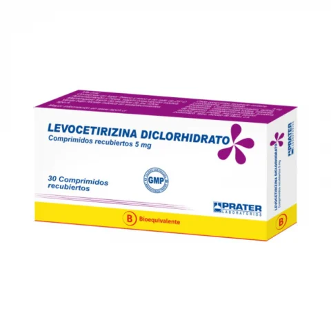 Levocetirizina diclorhidrato 5 mg - 30 Comprimidos recubiertos.