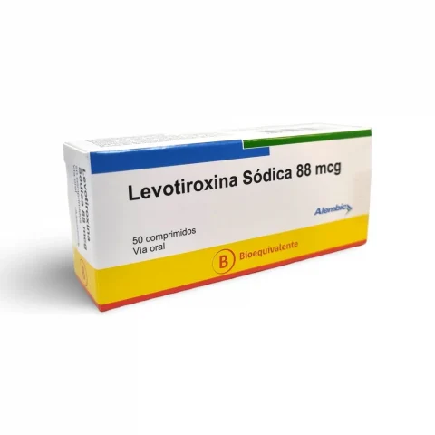 Levotiroxina 88 mcg comprimido - Caja 50 Comprimidos CNB