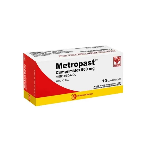 Metropast® Metronidazol 500 mg Comprimido - 10 Comprimidos