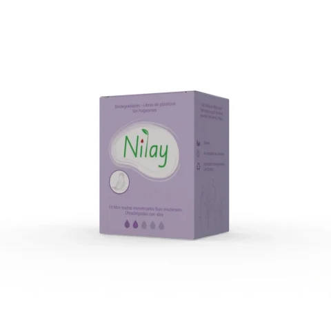 Mini Toallas Higiénicas Nilay® Ultradelgadas -  Flujo Moderado 10 unidades