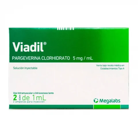 Viadil Pargeverina 5 mg/ml Solución inyectable - ampollas (5)