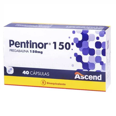 Pentinor® Pregabalina 150 mg - 40 Cápsulas CNB