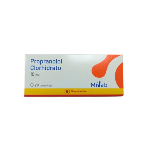 Propranolol (clorhidrato) 10 mg 20 Comprimidos