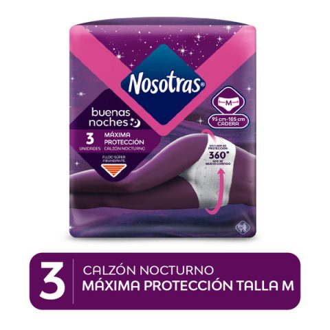 Calzón Menstrual Nocturno Nosotras Buenas Noches® - 3 unidades