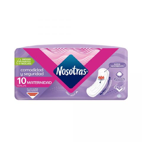 Toalla Higiénica Nosotras® Maternidad - 10 unidades