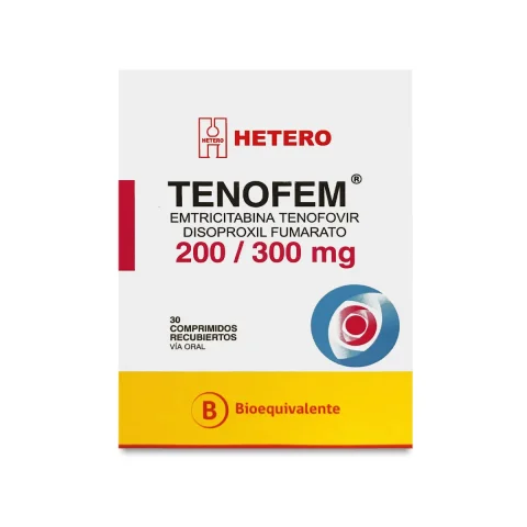 Tenofem® (PrEp) Emtricitabina/tenofovir 200/300 mg – 30 Comprimidos
