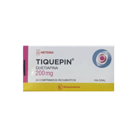 Tiquepin® Quetiapina 200 mg 24 Comprimidos
