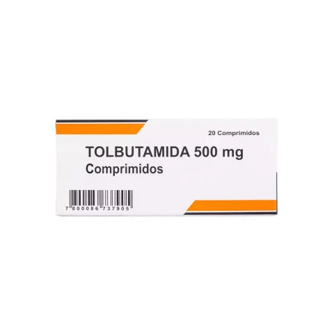 Tolbutamida 500 mg 20 Comprimidos