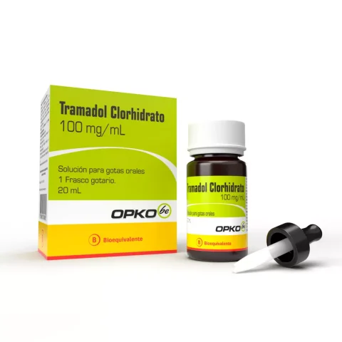 Tramadol (clorhidrato) 100 mg/ml Solución oral para gotas 20 ml