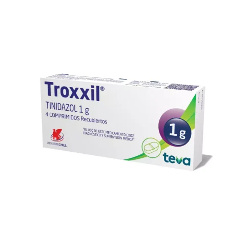 Troxxil® Tinidazol 1 g comprimido - 6 Comprimidos Recubiertos