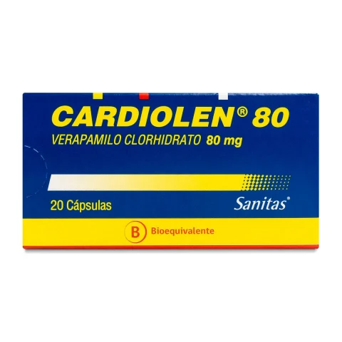 Cardiolen® - Verapamilo 80 mg 20 Cápsulas