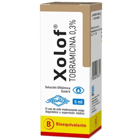 Xolof® Tobramicina 0,3% Solución Oftálmica - 5 mL CNB