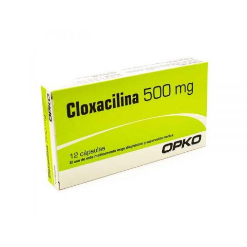 Cloxacilina 500 mg 12 Cápsulas
